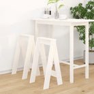 Rustieke krukken van massief grenenhout voor je interieur - Wit / 40 x 40 x 75 cm / 2 - Klapstoelen & krukken