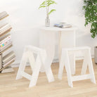 Rustieke krukken van massief grenenhout voor je interieur - Wit / 40 x 40 x 45 cm / 2 - Klapstoelen & krukken