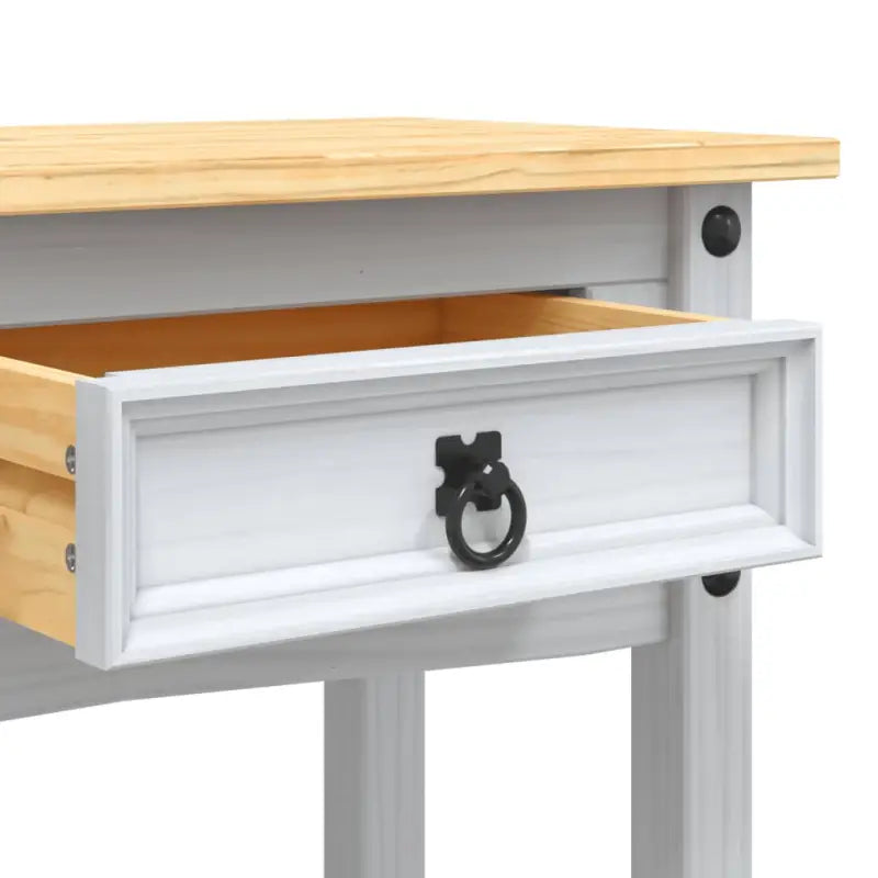 Rustieke Mexicaanse consoletafel van hoogwaardig grenenhout - Wit / 1 - Bijzettafels