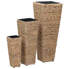 Rustieke plantenbakken set met verschillende maten en totale afmetingen - Bruin / 1 / 3 - Bloempotten & plantenbakken