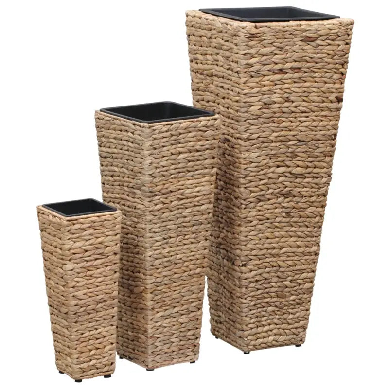 Rustieke plantenbakken set met verschillende maten en totale afmetingen - Bruin / 1 / 3 - Bloempotten & plantenbakken