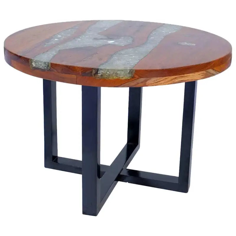 Rustieke salontafel van massief teakhout en mangohout - 60 x 40 cm / 1 - Salontafels