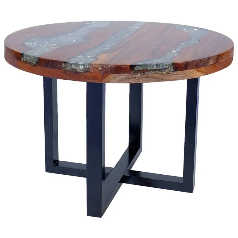 Rustieke salontafel van massief teakhout en mangohout - 60 x 40 cm / 1 - Salontafels