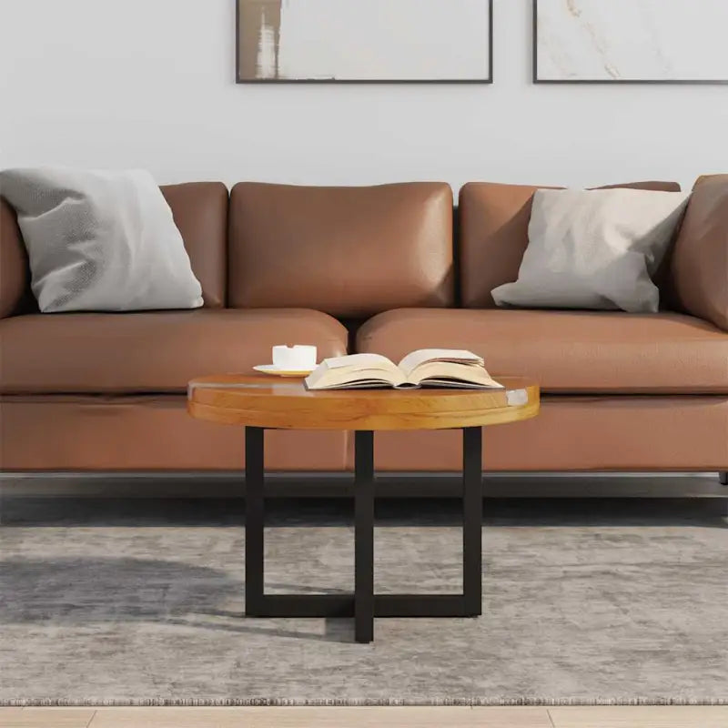Rustieke salontafel van massief teakhout en mangohout - 60 x 40 cm / 1 - Salontafels
