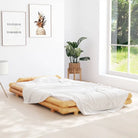 Rustieke stijl bedframe met etnische uitstraling en duurzame bamboe - Bruin / 120 x 200 cm - Bedden & bedframes