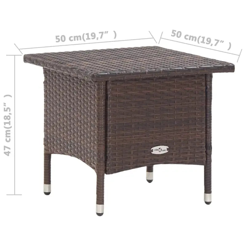 Rustieke tuintafel met gepoedercoat stalen frame voor tuin en terras - Tuintafels
