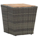 Rustieke tuintafels met gehard glas voor een stijlvolle tuinversiering - Grijs / 1 / Hout - Tuintafels