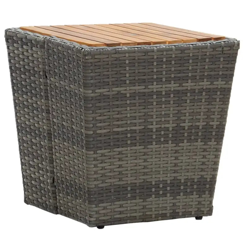 Rustieke tuintafels met gehard glas voor een stijlvolle tuinversiering - Grijs / 1 / Hout - Tuintafels