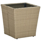 Rustieke tuintafels met gehard glas voor een stijlvolle tuinversiering - Beige / 1 / Glas - Tuintafels