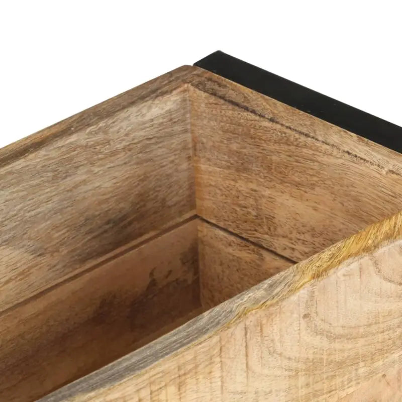 Ruwe Mangohouten plantenbak voor tuin balkon en terras - Bloempotten & plantenbakken