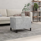 Salontafel bewerkt hout metalen poten met lift-top functionaliteit - Betongrijs / 1 - Salontafels