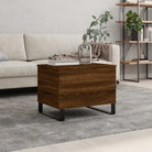 Salontafel bewerkt hout metalen poten met lift-top functionaliteit - bruin eikenkleur / 1 - Salontafels