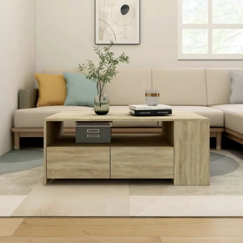 Salontafel Grijs Sonoma van bewerkt hout voor gemakkelijk schoonmaken - Sonoma eiken / 1 - Salontafels