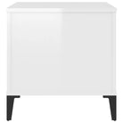Salontafel Hoogglans Wit met Lift-Top in Bewerk Hout - Salontafels