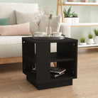 Salontafel in grijs sonoma bewerkt hout met modern ontwerp - Zwart / 40 x 40 x 43 cm / 1 - Salontafels