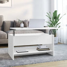 Salontafel in grijs sonoma bewerkt hout voor een verfijnde uitstraling - Wit / 80 x 50 x 41.5 cm / 1 - Salontafels