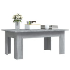 Salontafel in grijs sonoma met bewerkt hout voor een moderne uitstraling - Salontafels