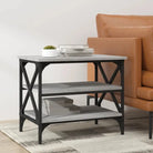 Salontafel in Grijs Sonoma met bewerkt hout voor industriële stijl - Grijs sonoma / 1 - Salontafels