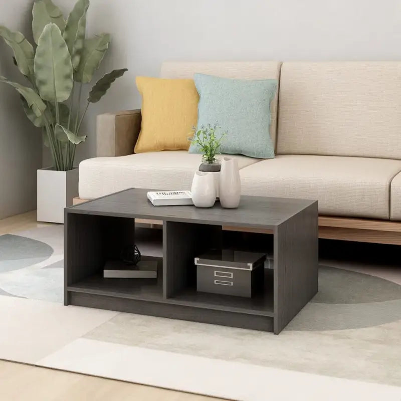 Salontafel in modern design van massief grenenhout - Salontafels