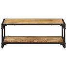 Salontafel in vintage stijl van massief ruw mangohout - Salontafels