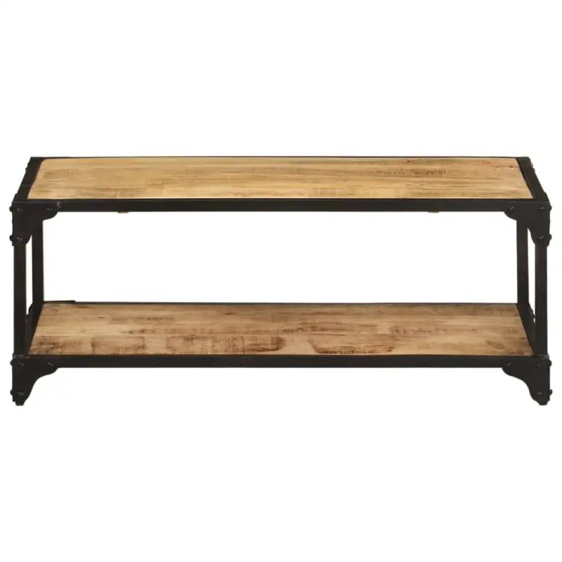 Salontafel in vintage stijl van massief ruw mangohout - Salontafels