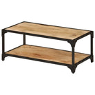Salontafel in vintage stijl van massief ruw mangohout - Salontafels