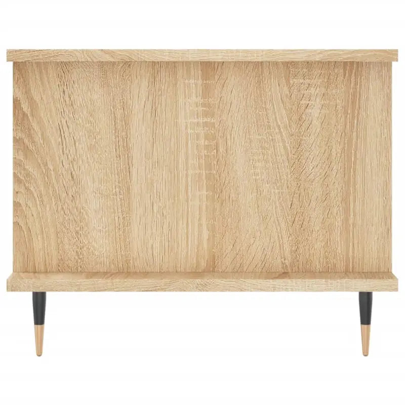 Salontafel met bewerkt hout en ijzeren poten voor een elegante woonkamer - Salontafels