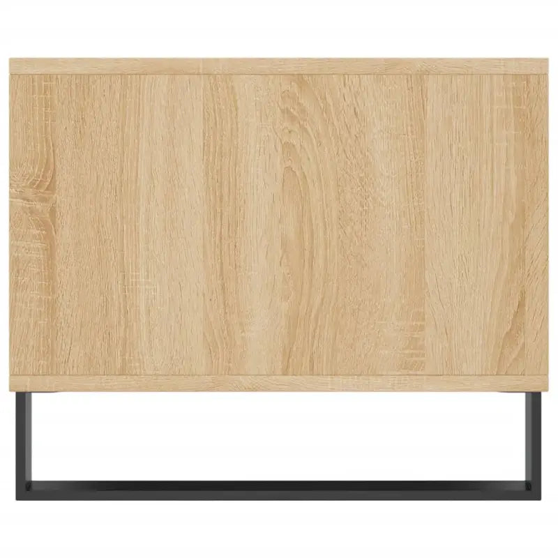 Salontafel met bewerkt hout en ijzeren poten voor een stijlvolle woonkamer - Salontafels