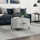 Salontafel met bewerkt hout en ijzeren poten voor elegante woonruimte - Betongrijs / 1 - Salontafels
