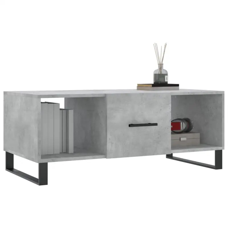 Salontafel met bewerkt hout en ijzeren poten voor elegantie - Salontafels