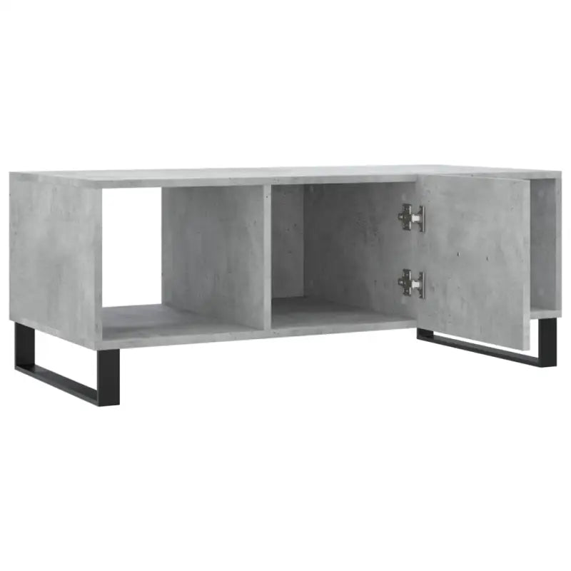 Salontafel met bewerkt hout en ijzeren poten voor elegantie - Salontafels