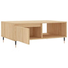 Salontafel met bewerkt hout en ijzeren poten voor stijl en functionaliteit - Salontafels