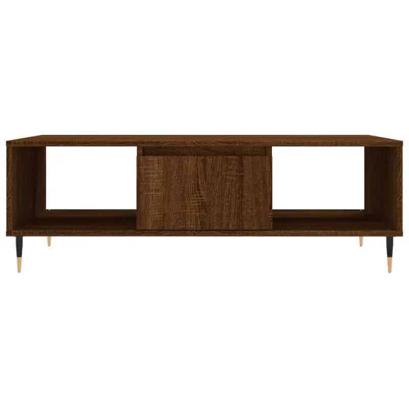 Salontafel met bewerkt hout en ijzeren poten voor stijl en functionaliteit - Salontafels