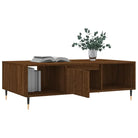 Salontafel met bewerkt hout en ijzeren poten voor stijl en functionaliteit - Salontafels