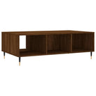 Salontafel met bewerkt hout en ijzeren poten voor stijl en functionaliteit - Salontafels