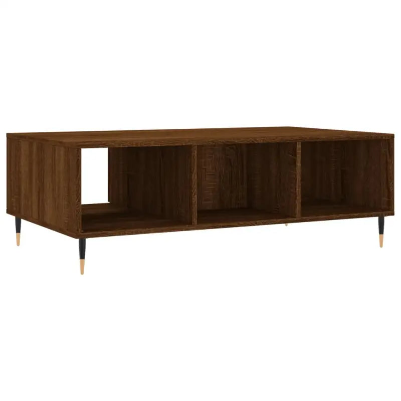 Salontafel met bewerkt hout en ijzeren poten voor stijl en functionaliteit - Salontafels