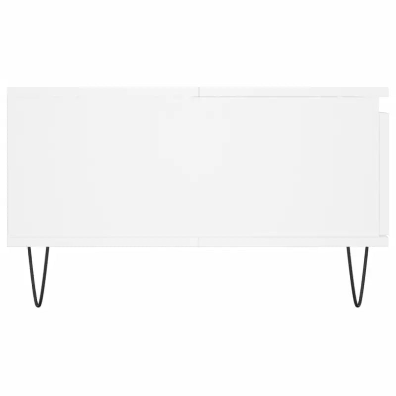 Salontafel met bewerkt hout en ijzeren poten voor uitstraling - Salontafels