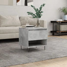 Salontafel met bewerkt hout en metalen poten voor een elegante woonkamer - Betongrijs / 1 - Salontafels