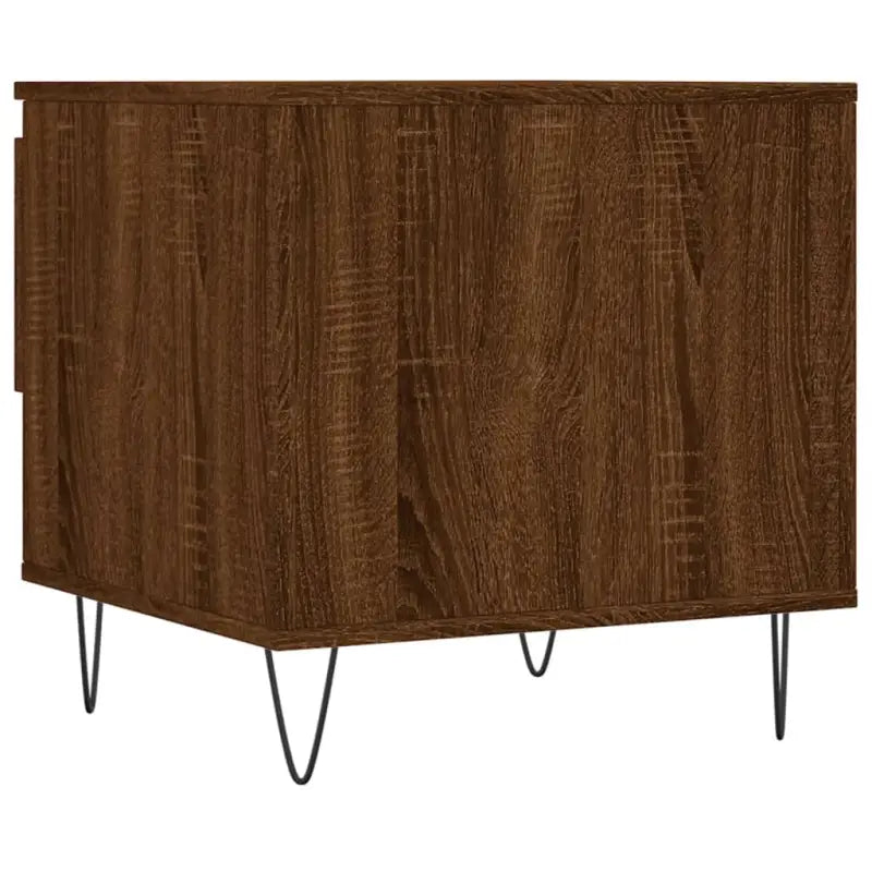 Salontafel met bewerkt hout en metalen poten voor een elegante woonkamer - Salontafels