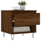 Salontafel met bewerkt hout en metalen poten voor een elegante woonkamer - Salontafels