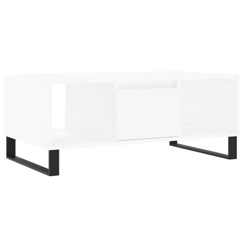 Salontafel met bewerkt hout en metalen poten voor een elegante woonkamer - Salontafels