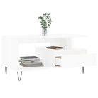Salontafel met bewerkt hout en metalen poten voor een elegante woonkamer - Salontafels