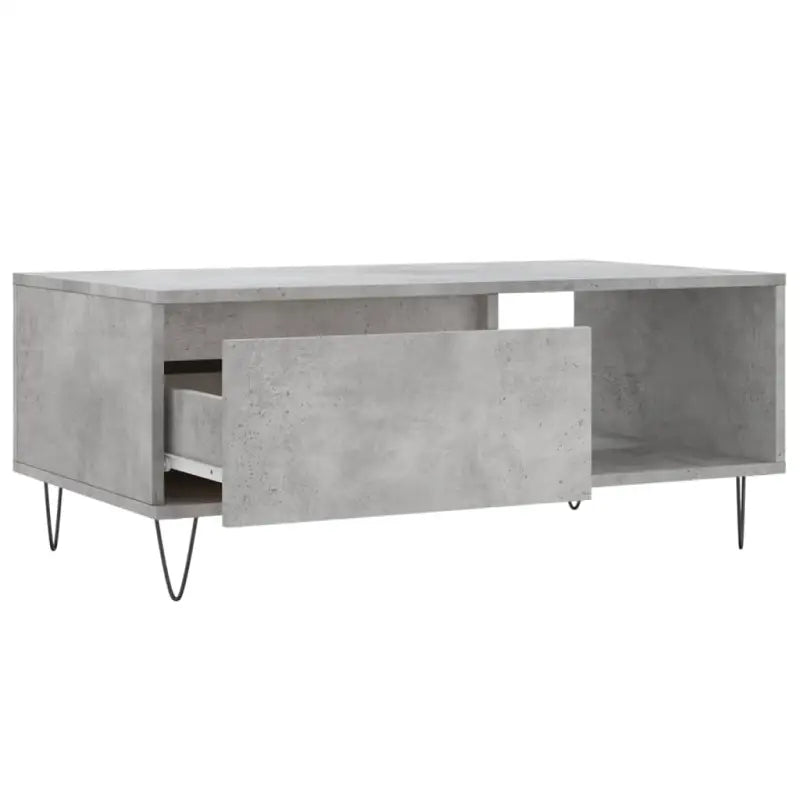 Salontafel met bewerkt hout en metalen poten voor een stijlvolle woonkamer - Salontafels