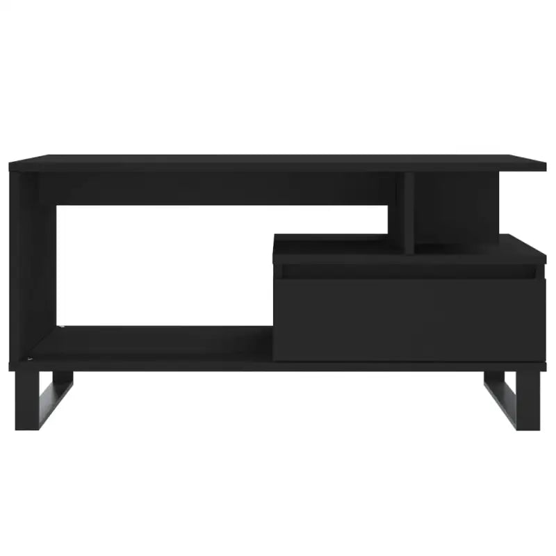 Salontafel met bewerkt hout en metalen poten voor een stijlvolle woonkamer - Salontafels