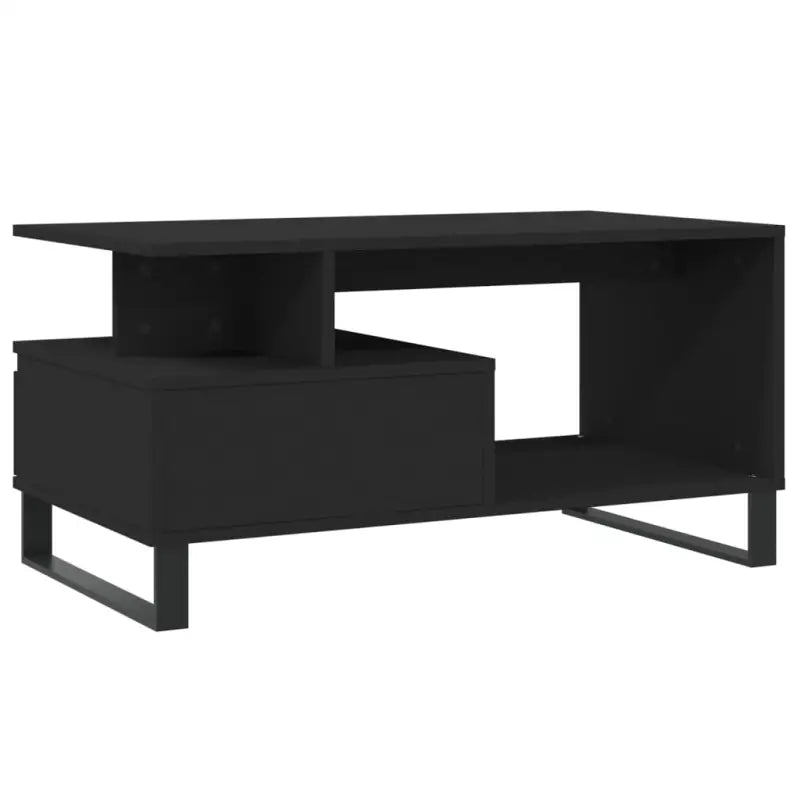 Salontafel met bewerkt hout en metalen poten voor een stijlvolle woonkamer - Salontafels