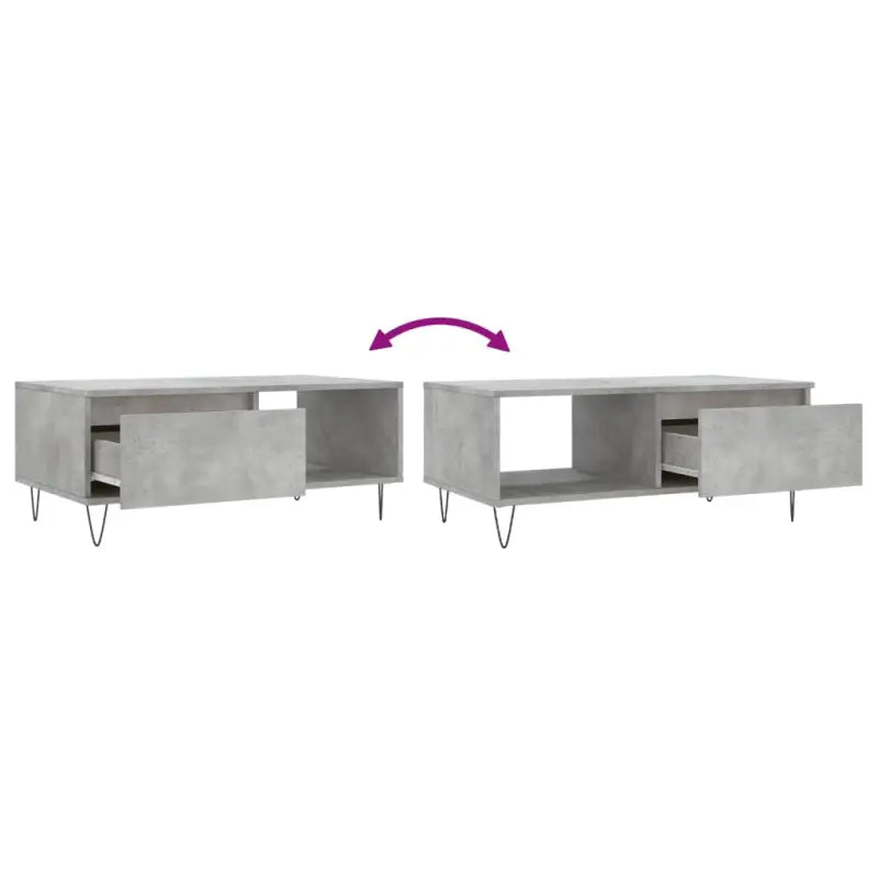 Salontafel met bewerkt hout en metalen poten voor een stijlvolle woonkamer - Salontafels