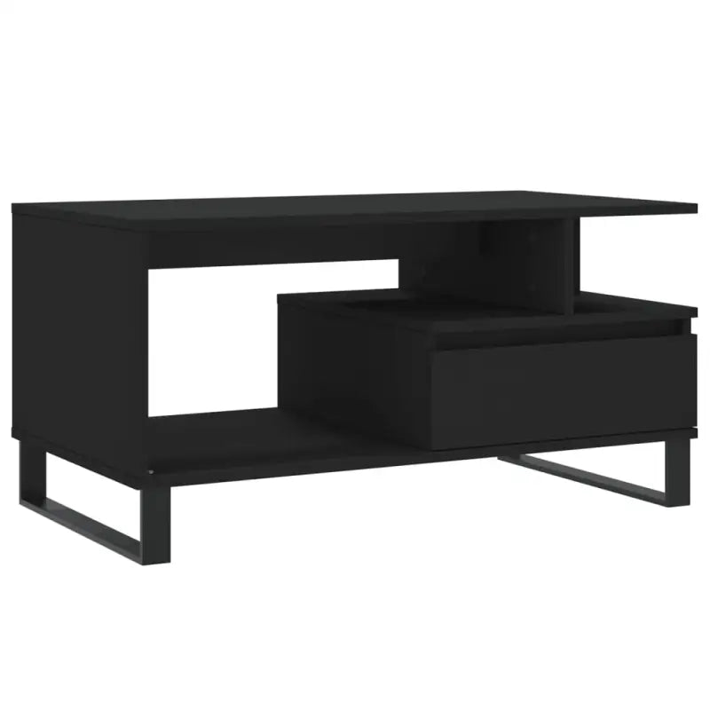Salontafel met bewerkt hout en metalen poten voor een stijlvolle woonkamer - Salontafels