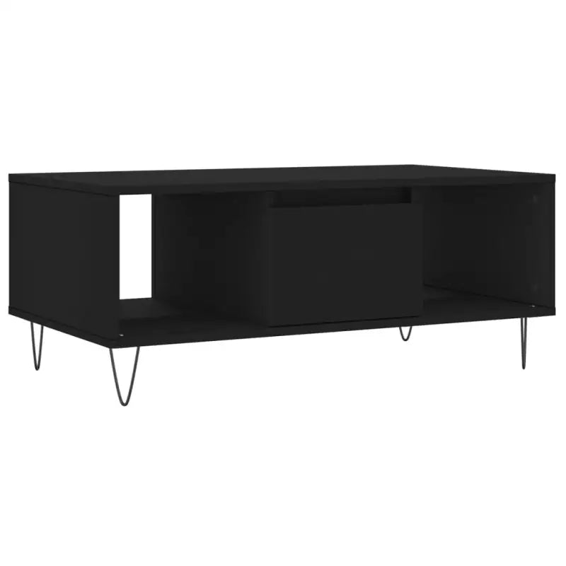 Salontafel met bewerkt hout en metalen poten voor elegante woonkamer - Salontafels