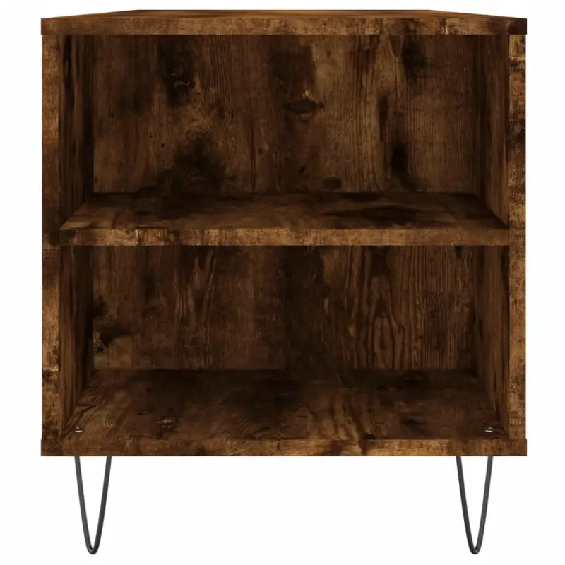 Salontafel met bewerkt hout en metalen poten voor stijlvolle woonkamer - Salontafels