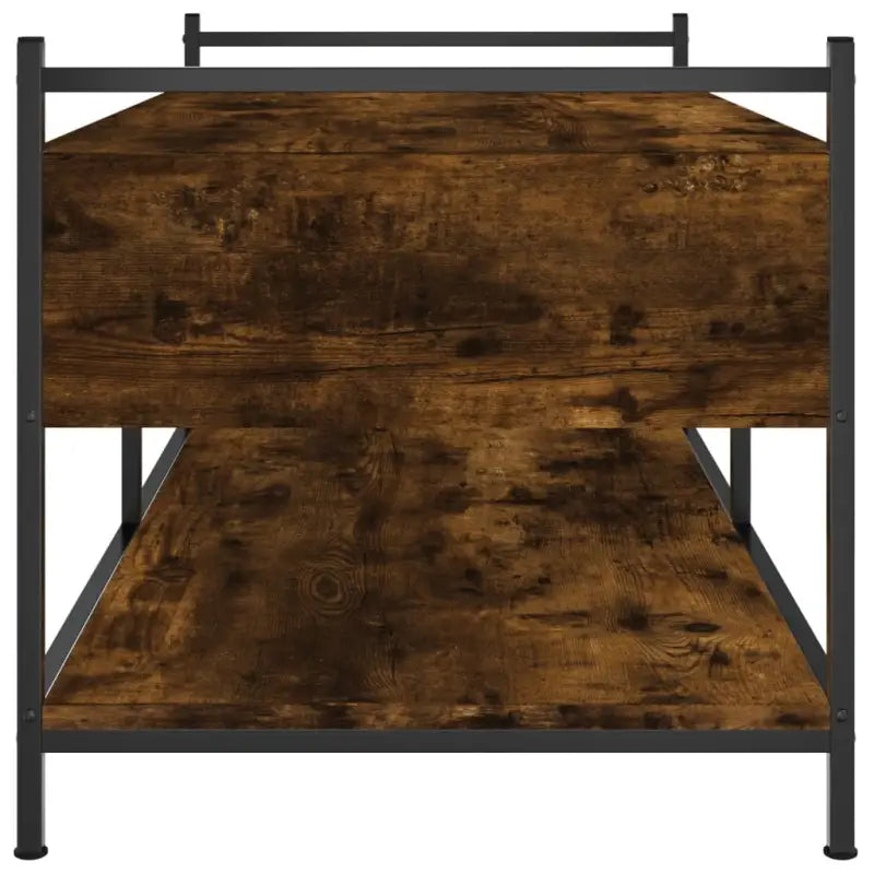 Salontafel met bewerkt hout en verstelbare poten voor elegante woonkamer - Salontafels
